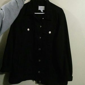 black demine jacket from forever 21